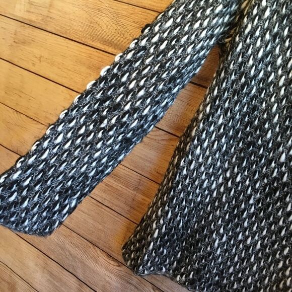 GOTTARDI MARLED BLACK AND WHITE SWEATER IN‎ WOOL AND MOHAIR BLEND - Picture 6 of 6